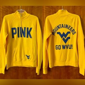 PINK Victoria's Secret College Collection West Virginia University Quarter-Zip